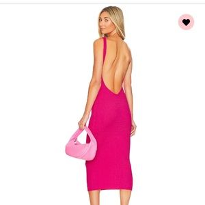 Lamiae Backless Midi Dress from Revolve
